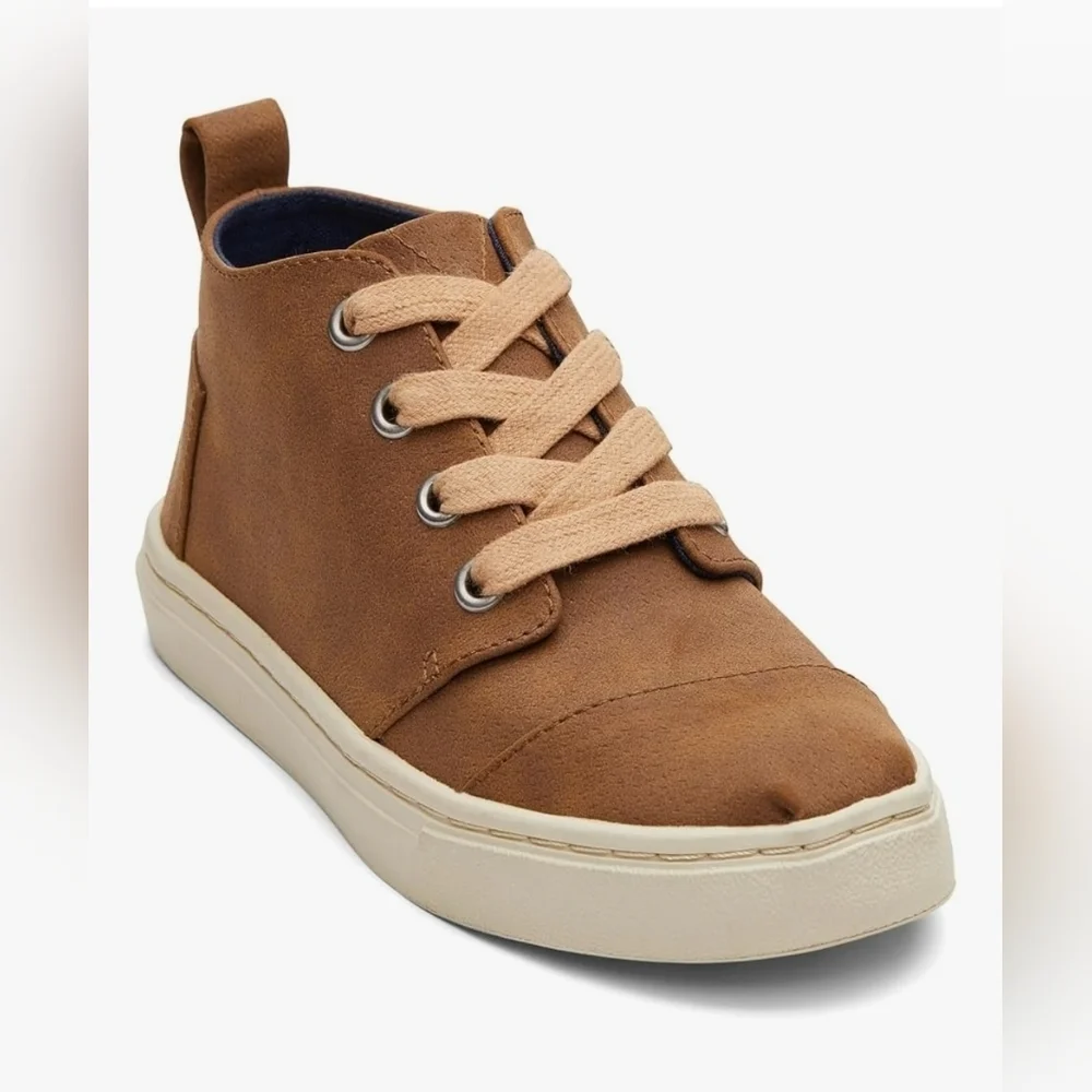 Boys Toms‎ Botas Sneakers, Brown, Size 4, Pre-owned
